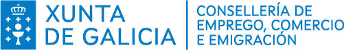 Logo Xunta de Galicia - Consellería de emprego, comercio e emigración